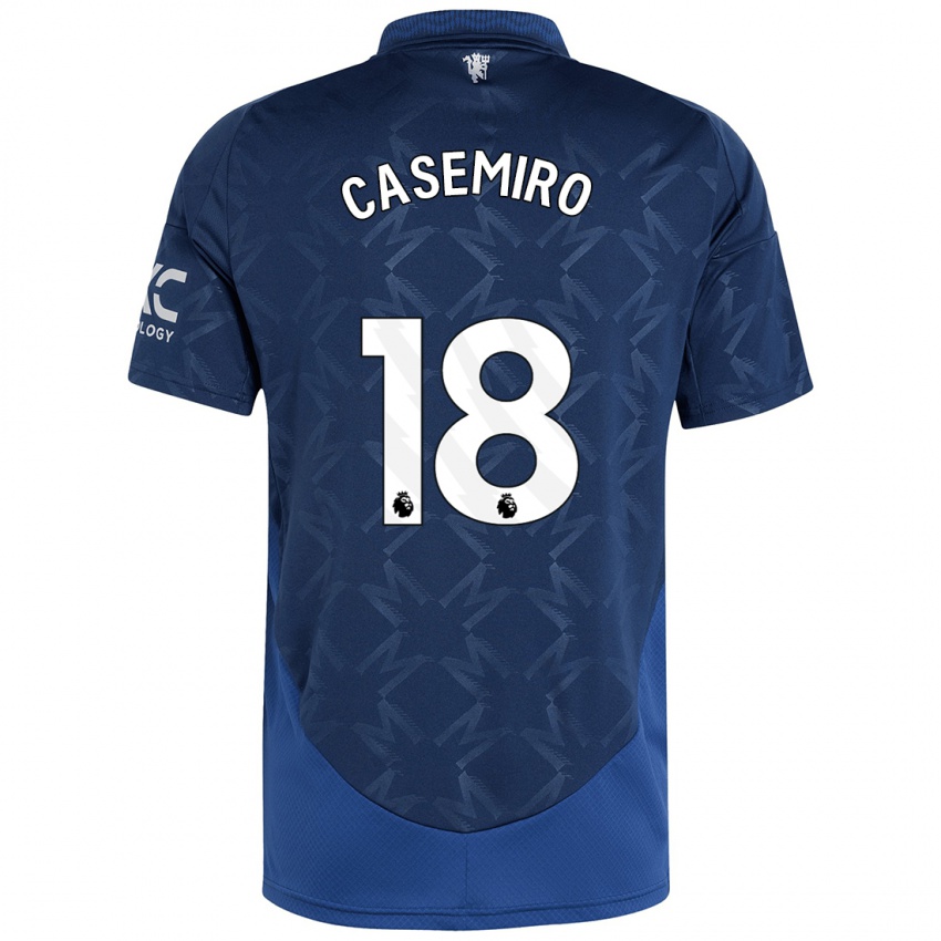 Bambino Maglia Casemiro #18 Indaco Kit Gara Away 2024/25 Maglietta