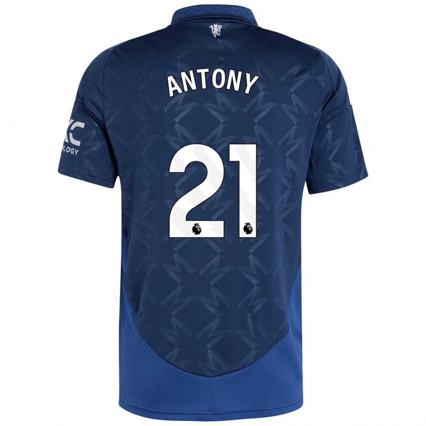 Bambino Maglia Antony #21 Indaco Kit Gara Away 2024/25 Maglietta