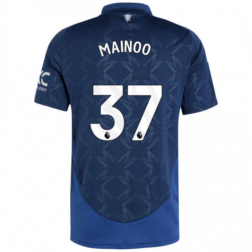 Bambino Maglia Kobbie Mainoo #37 Indaco Kit Gara Away 2024/25 Maglietta