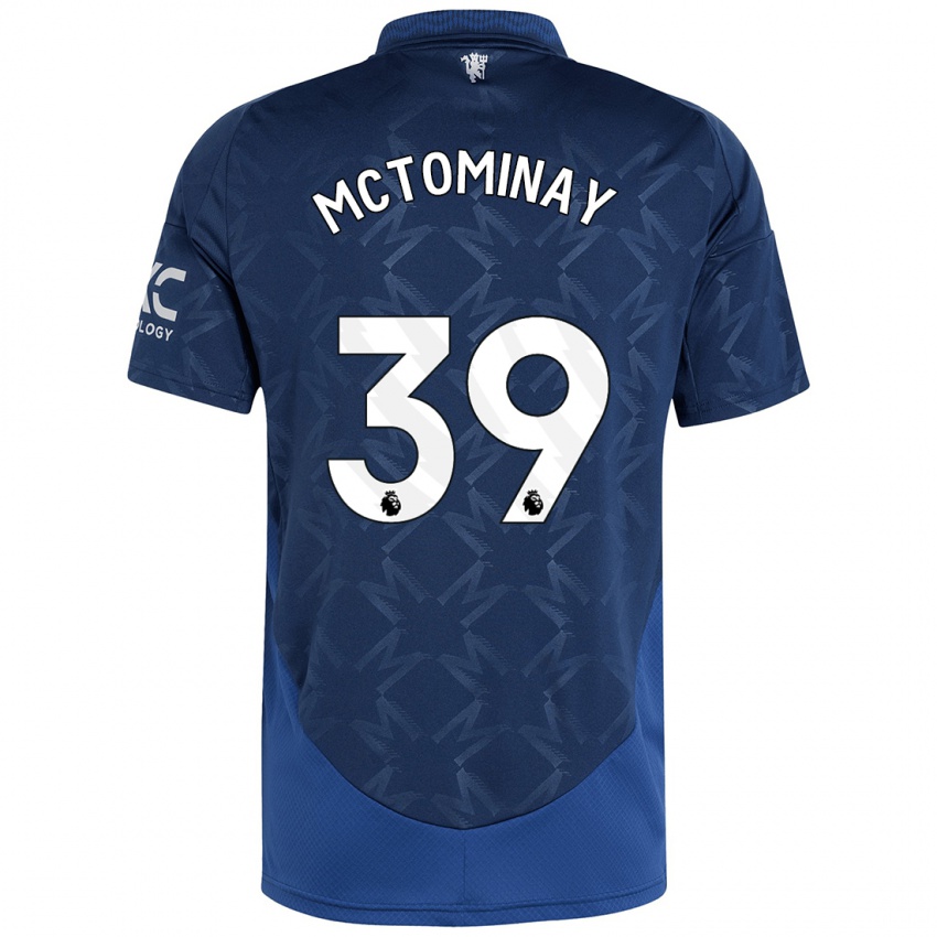 Bambino Maglia Scott Mctominay #39 Indaco Kit Gara Away 2024/25 Maglietta