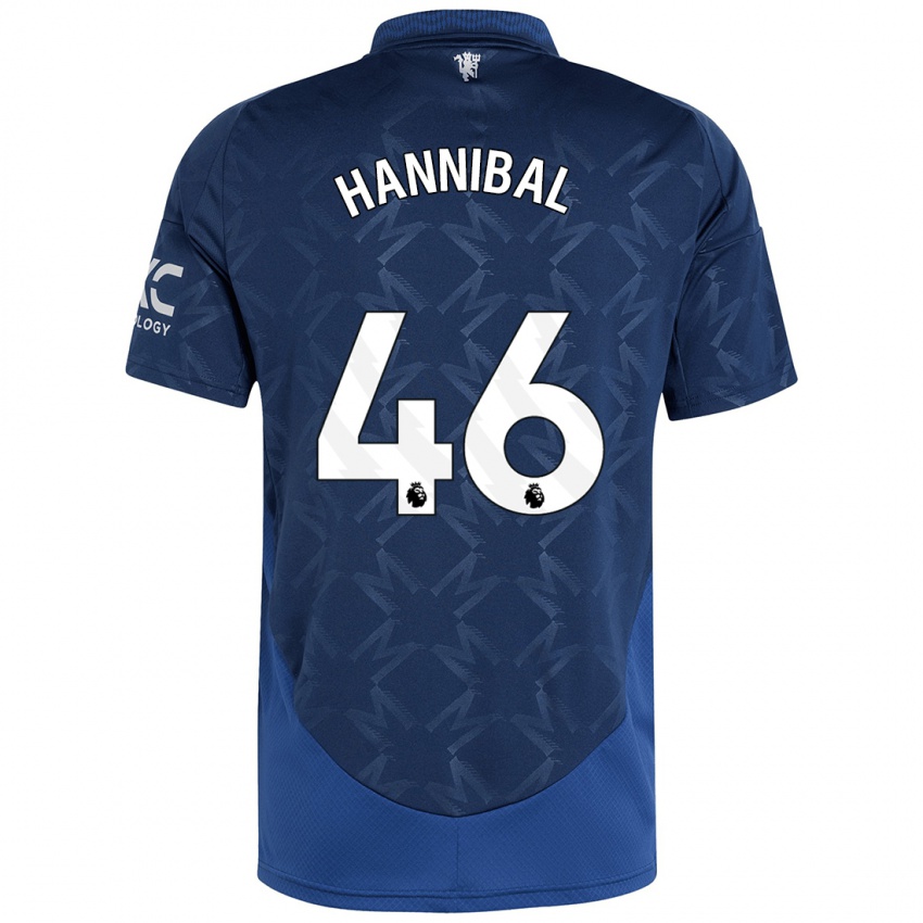 Bambino Maglia Hannibal Mejbri #46 Indaco Kit Gara Away 2024/25 Maglietta