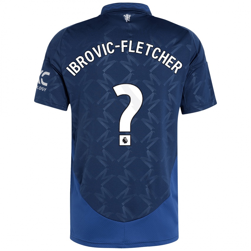 Bambino Maglia Edward Ibrovic-Fletcher #0 Indaco Kit Gara Away 2024/25 Maglietta