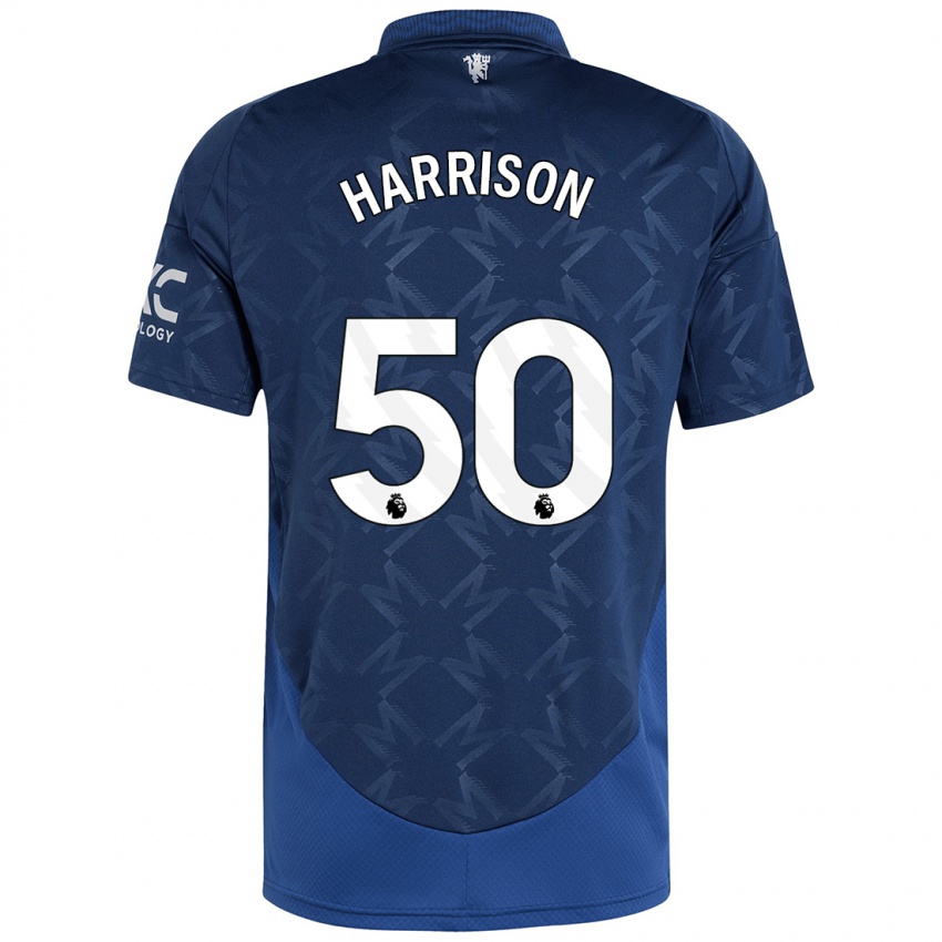 Bambino Maglia Elyh Harrison #50 Indaco Kit Gara Away 2024/25 Maglietta