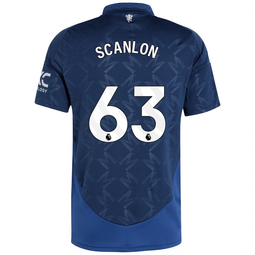 Bambino Maglia James Scanlon #63 Indaco Kit Gara Away 2024/25 Maglietta