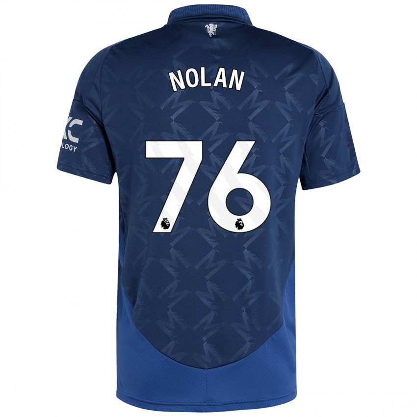 Bambino Maglia James Nolan #76 Indaco Kit Gara Away 2024/25 Maglietta