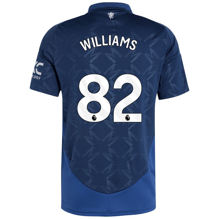 Bambino Maglia Ethan Williams #82 Indaco Kit Gara Away 2024/25 Maglietta