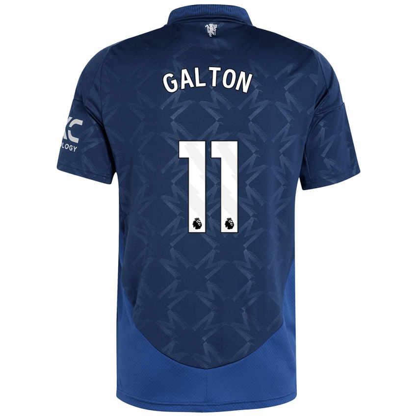 Bambino Maglia Leah Galton #11 Indaco Kit Gara Away 2024/25 Maglietta