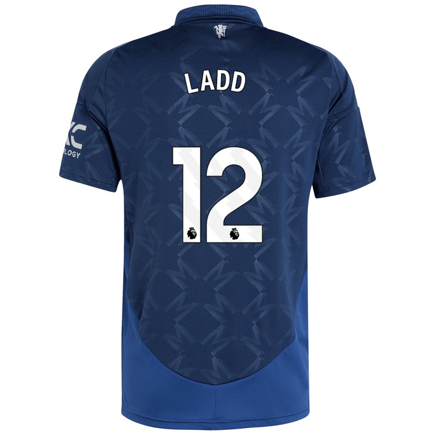 Bambino Maglia Hayley Ladd #12 Indaco Kit Gara Away 2024/25 Maglietta