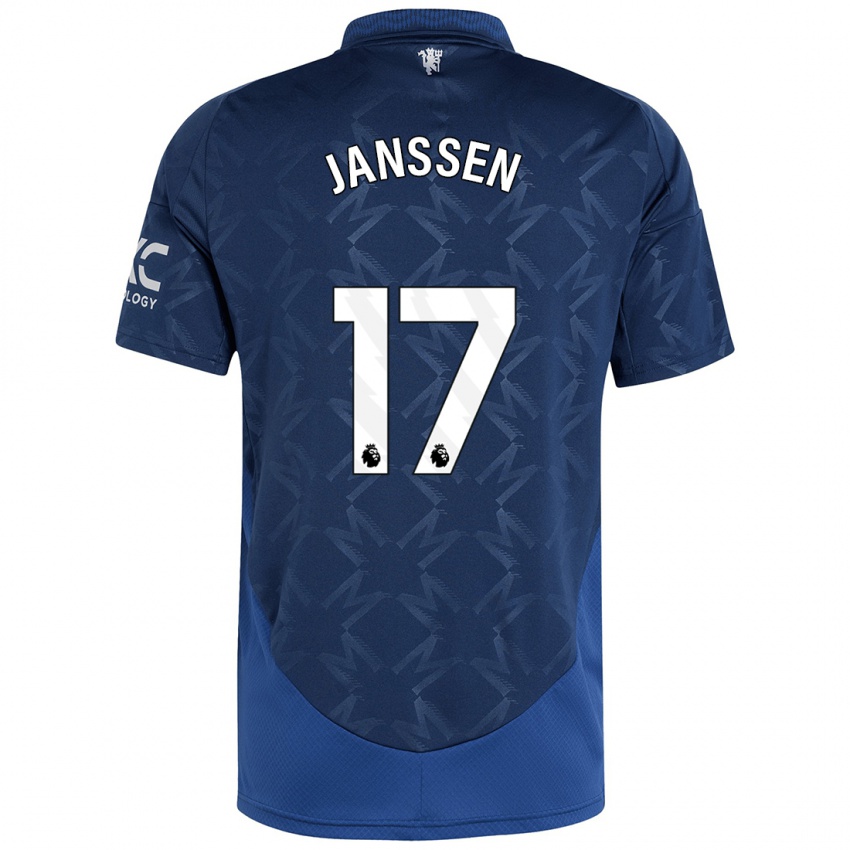 Bambino Maglia Dominique Janssen #17 Indaco Kit Gara Away 2024/25 Maglietta