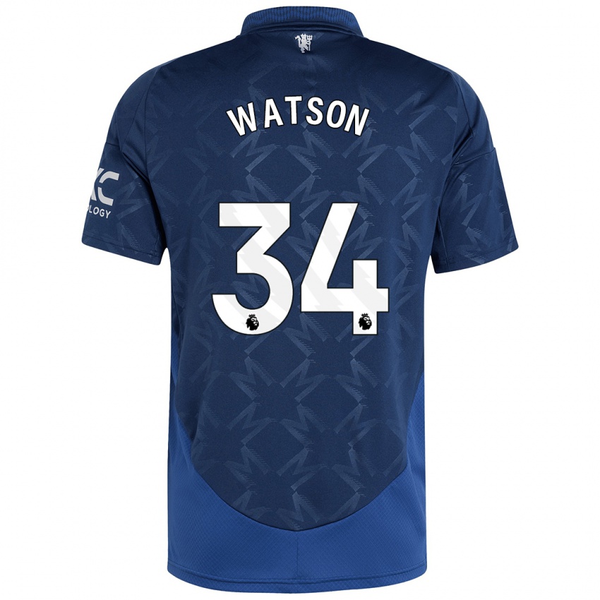 Bambino Maglia Emma Watson #34 Indaco Kit Gara Away 2024/25 Maglietta