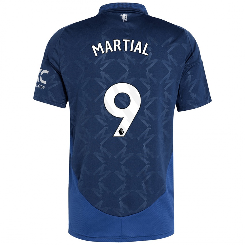 Bambino Maglia Anthony Martial #9 Indaco Kit Gara Away 2024/25 Maglietta