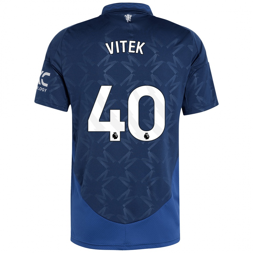 Bambino Maglia Radek Vitek #40 Indaco Kit Gara Away 2024/25 Maglietta