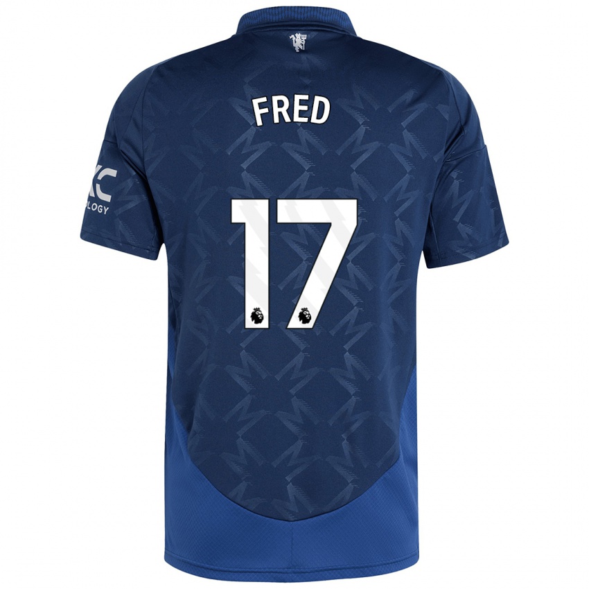 Bambino Maglia Fred #17 Indaco Kit Gara Away 2024/25 Maglietta