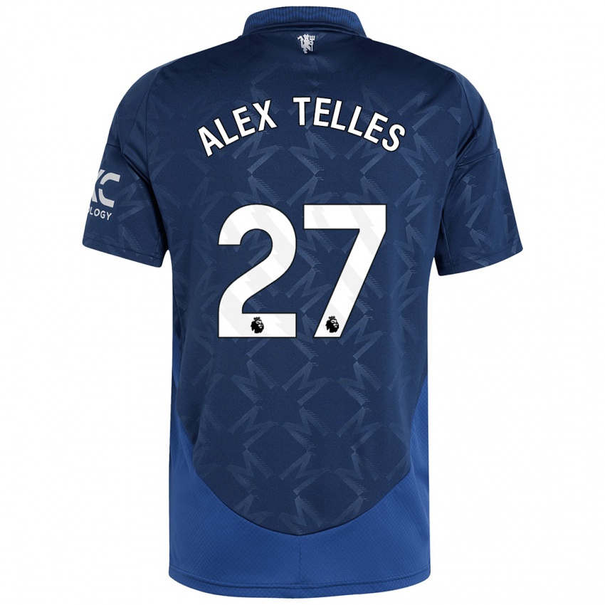 Bambino Maglia Alex Nicolao Telles #27 Indaco Kit Gara Away 2024/25 Maglietta