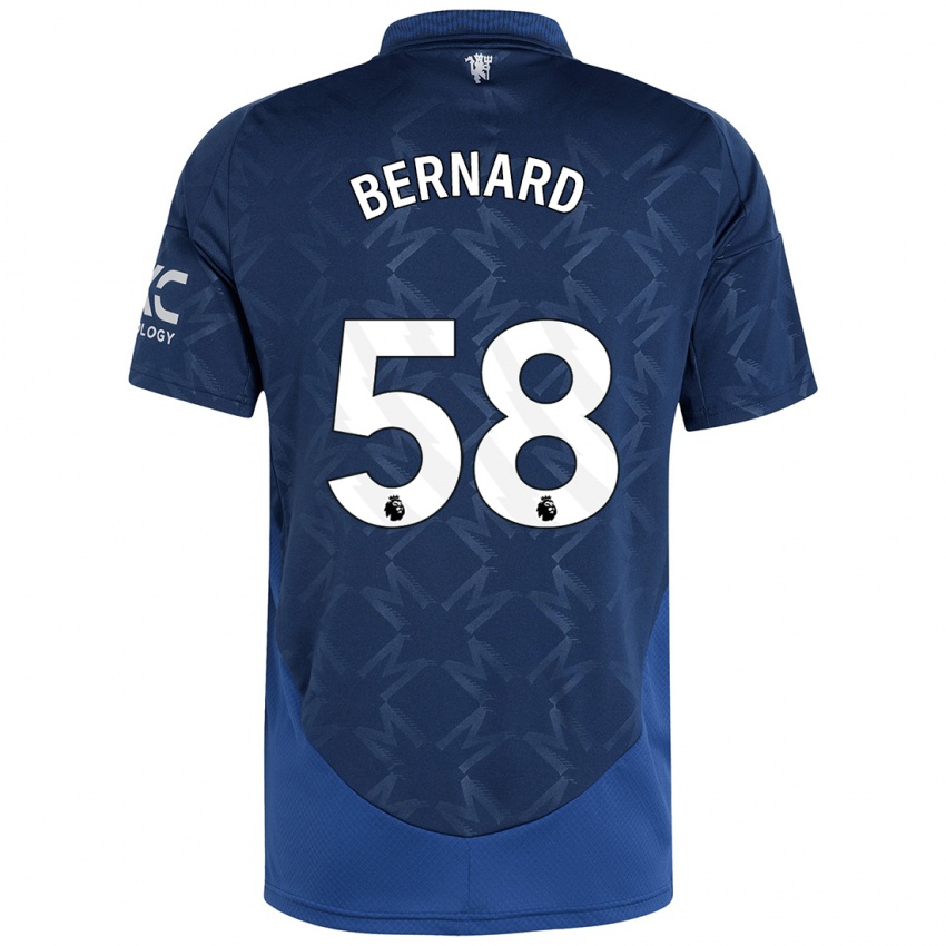 Bambino Maglia Bernard #58 Indaco Kit Gara Away 2024/25 Maglietta