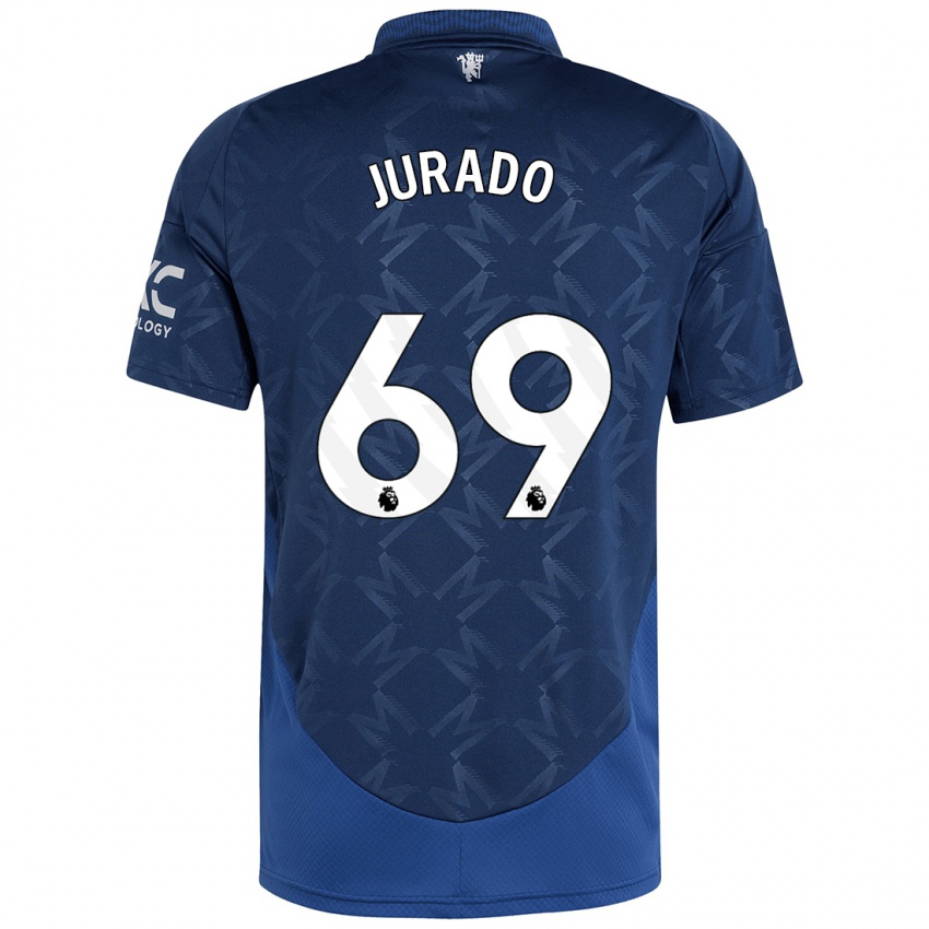 Bambino Maglia Marc Jurado #69 Indaco Kit Gara Away 2024/25 Maglietta