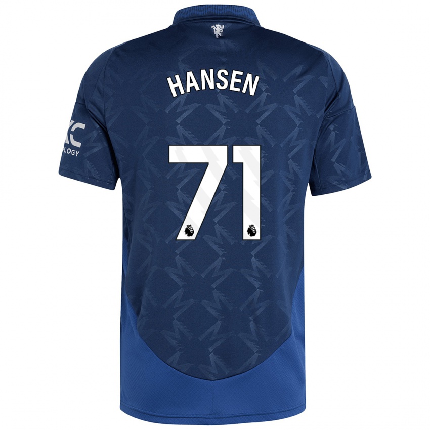 Bambino Maglia Isak Hansen-Aaroen #71 Indaco Kit Gara Away 2024/25 Maglietta