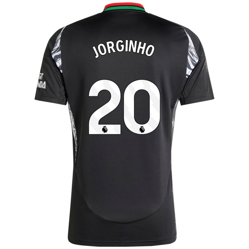 Bambino Maglia Jorginho #20 Nero Kit Gara Away 2024/25 Maglietta