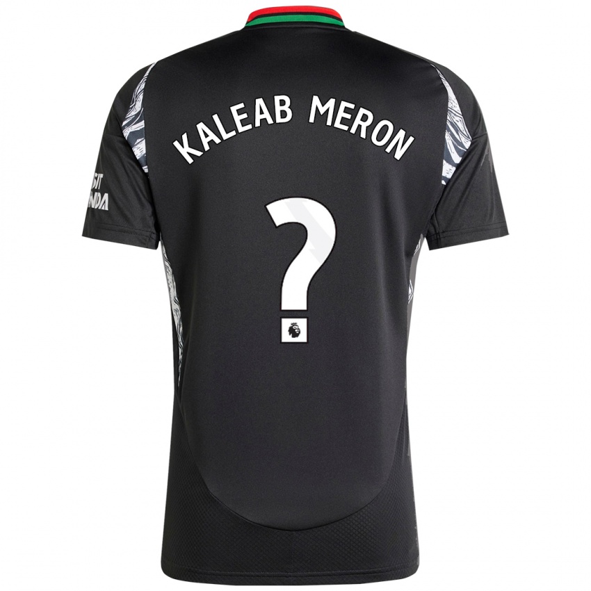 Bambino Maglia Kaleab Meron #0 Nero Kit Gara Away 2024/25 Maglietta