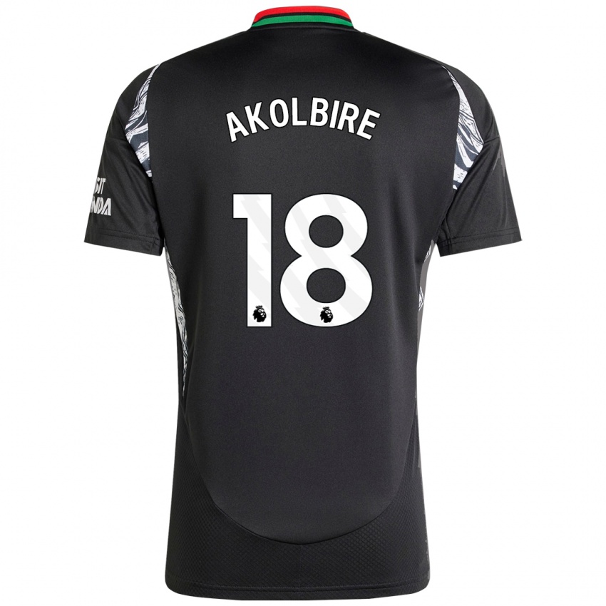 Bambino Maglia Bless Akolbire #18 Nero Kit Gara Away 2024/25 Maglietta