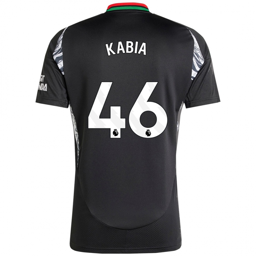 Bambino Maglia Ismeal Kabia #46 Nero Kit Gara Away 2024/25 Maglietta