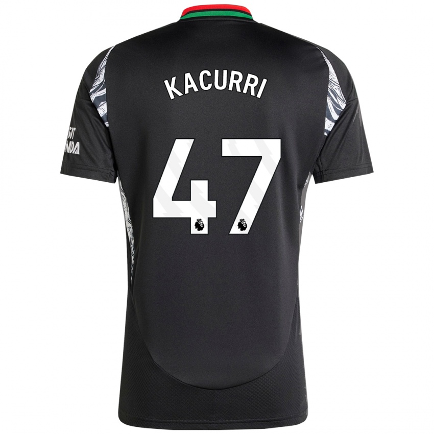 Bambino Maglia Maldini Kacurri #47 Nero Kit Gara Away 2024/25 Maglietta