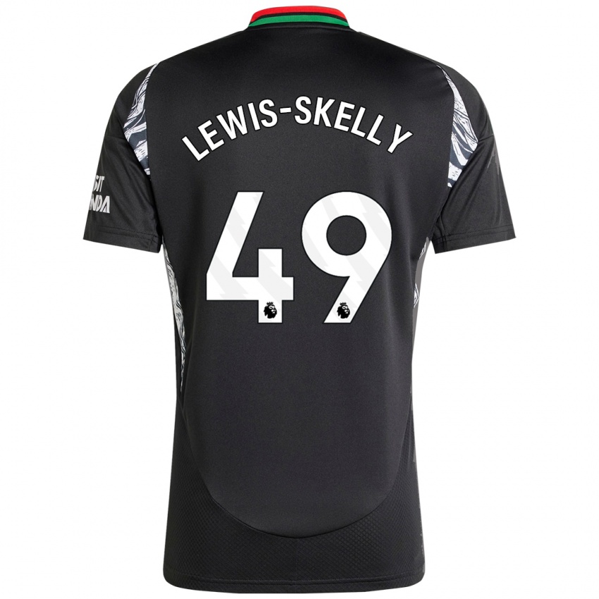 Bambino Maglia Myles Lewis-Skelly #49 Nero Kit Gara Away 2024/25 Maglietta