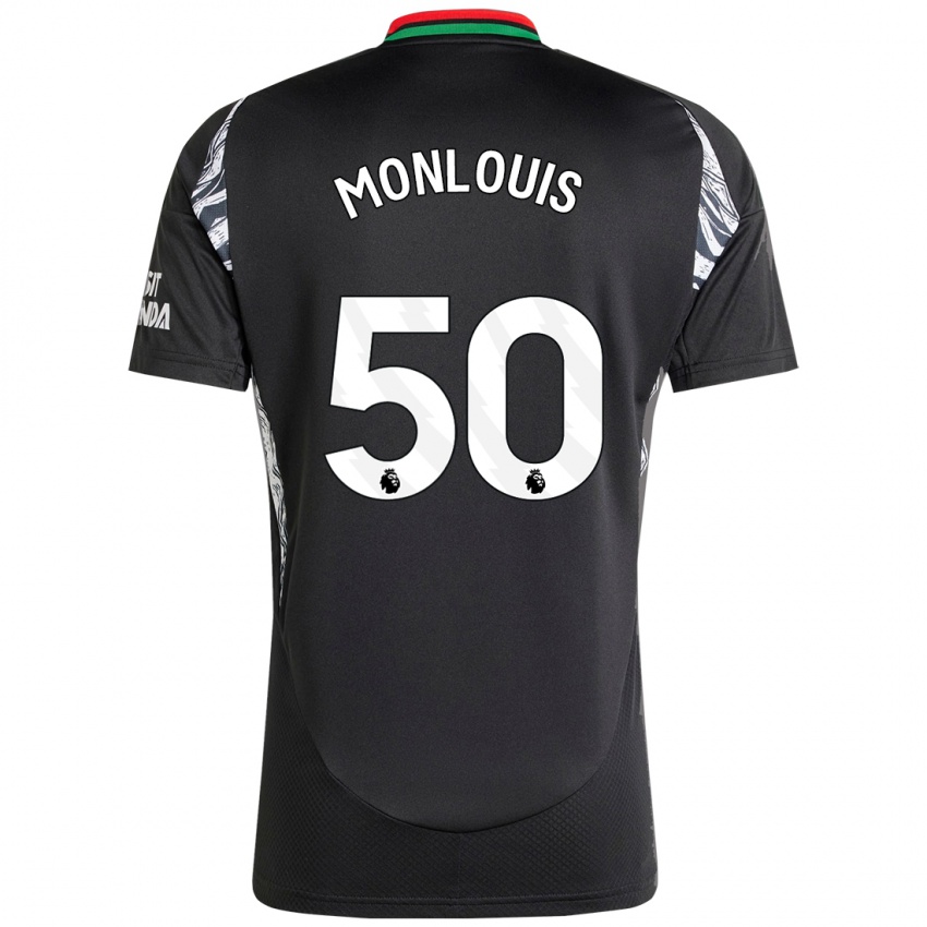 Bambino Maglia Zane Monlouis #50 Nero Kit Gara Away 2024/25 Maglietta