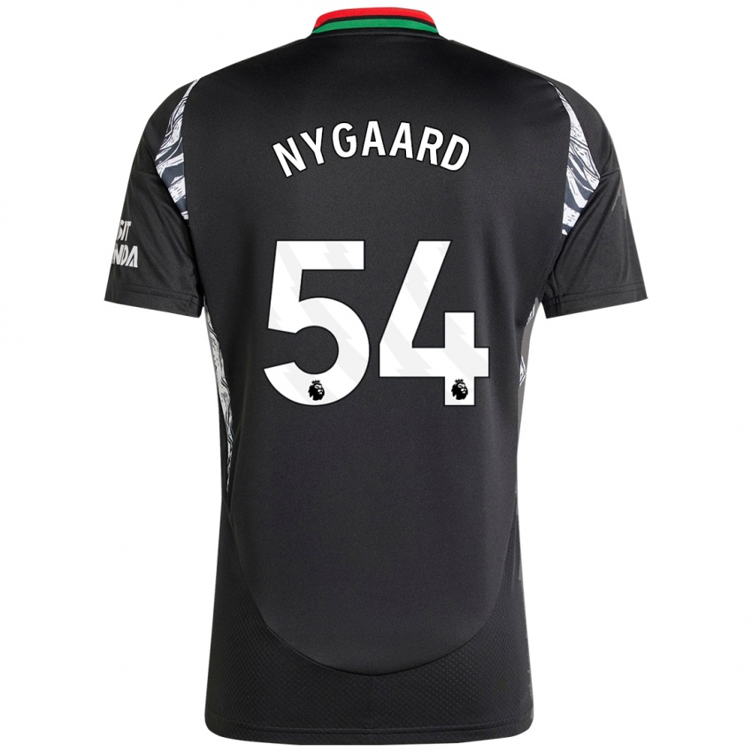 Bambino Maglia Lucas Nygaard #54 Nero Kit Gara Away 2024/25 Maglietta