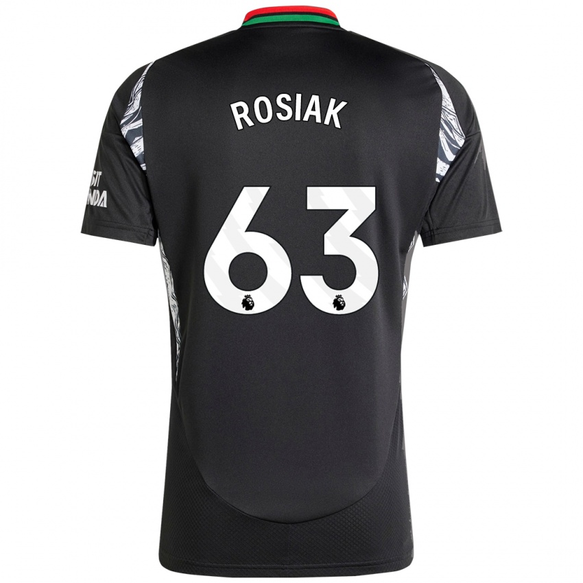 Bambino Maglia Michal Rosiak #63 Nero Kit Gara Away 2024/25 Maglietta