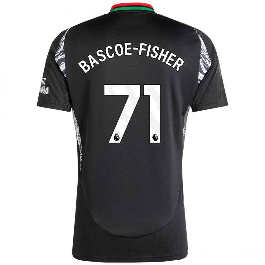 Bambino Maglia Jakai Bascoe-Fisher #71 Nero Kit Gara Away 2024/25 Maglietta