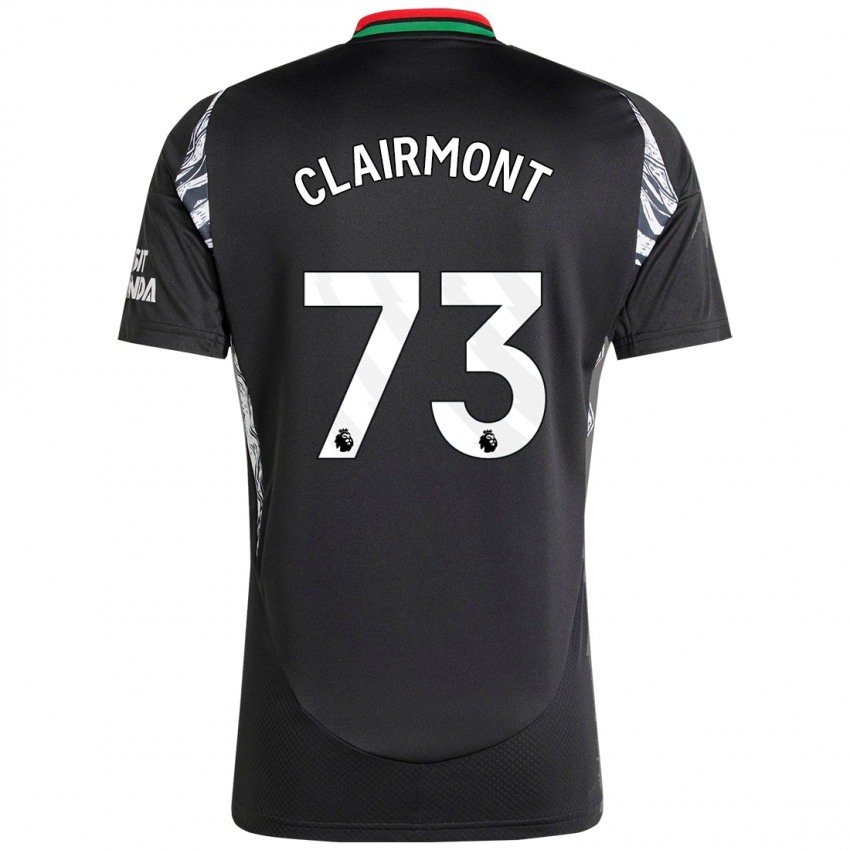 Bambino Maglia Reece Clairmont #73 Nero Kit Gara Away 2024/25 Maglietta