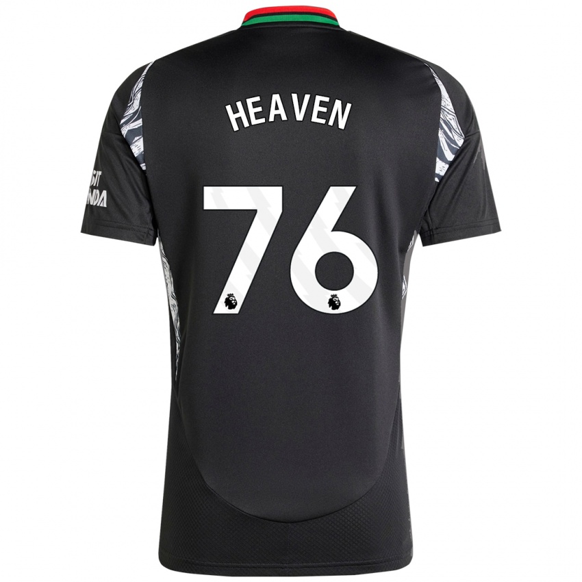 Bambino Maglia Ayden Heaven #76 Nero Kit Gara Away 2024/25 Maglietta