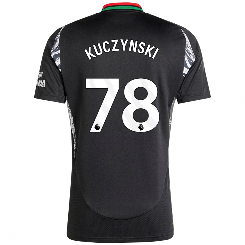 Bambino Maglia Max Kuczynski #78 Nero Kit Gara Away 2024/25 Maglietta