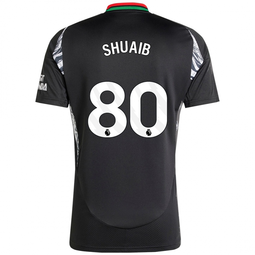 Bambino Maglia Zac Shuaib #80 Nero Kit Gara Away 2024/25 Maglietta