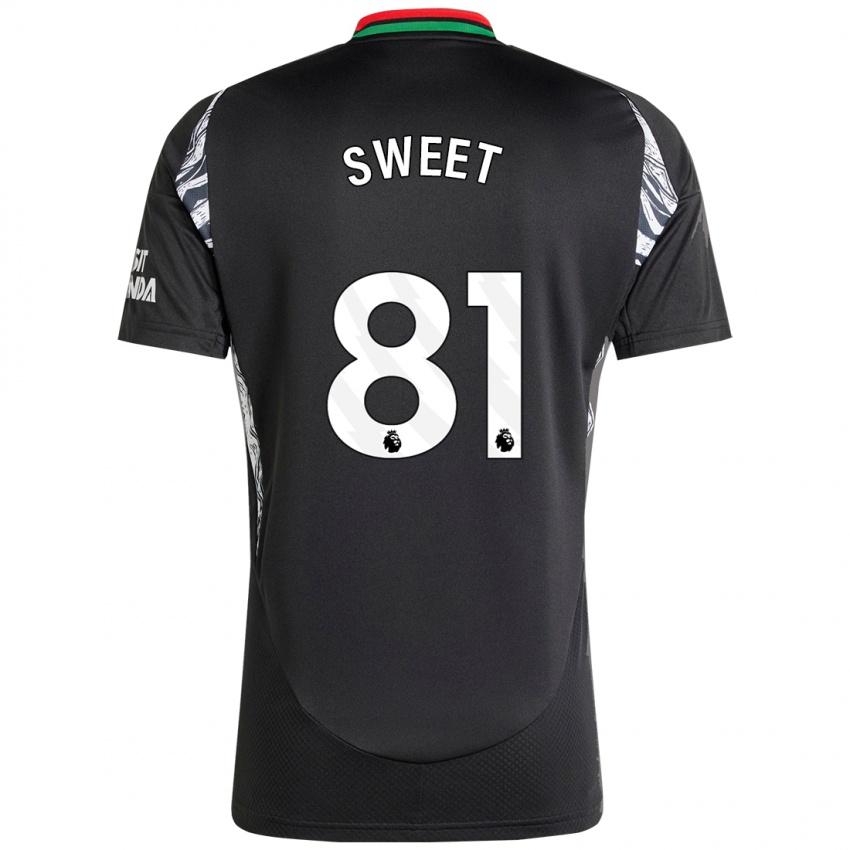 Bambino Maglia Will Sweet #81 Nero Kit Gara Away 2024/25 Maglietta