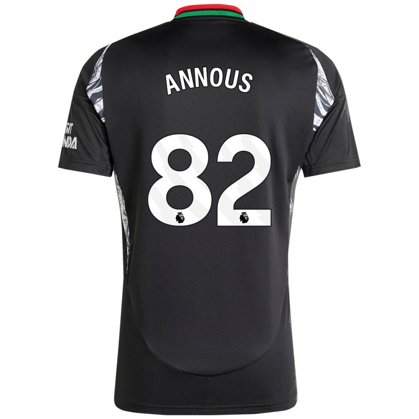 Bambino Maglia Andre Annous #82 Nero Kit Gara Away 2024/25 Maglietta