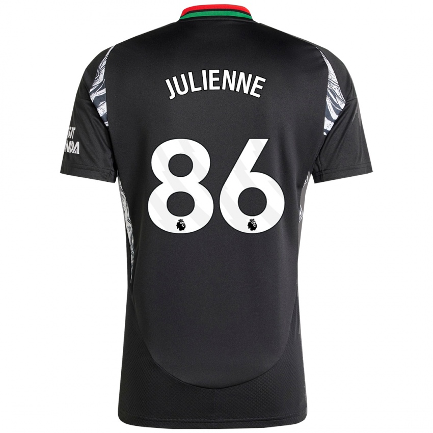 Bambino Maglia Theo Julienne #86 Nero Kit Gara Away 2024/25 Maglietta