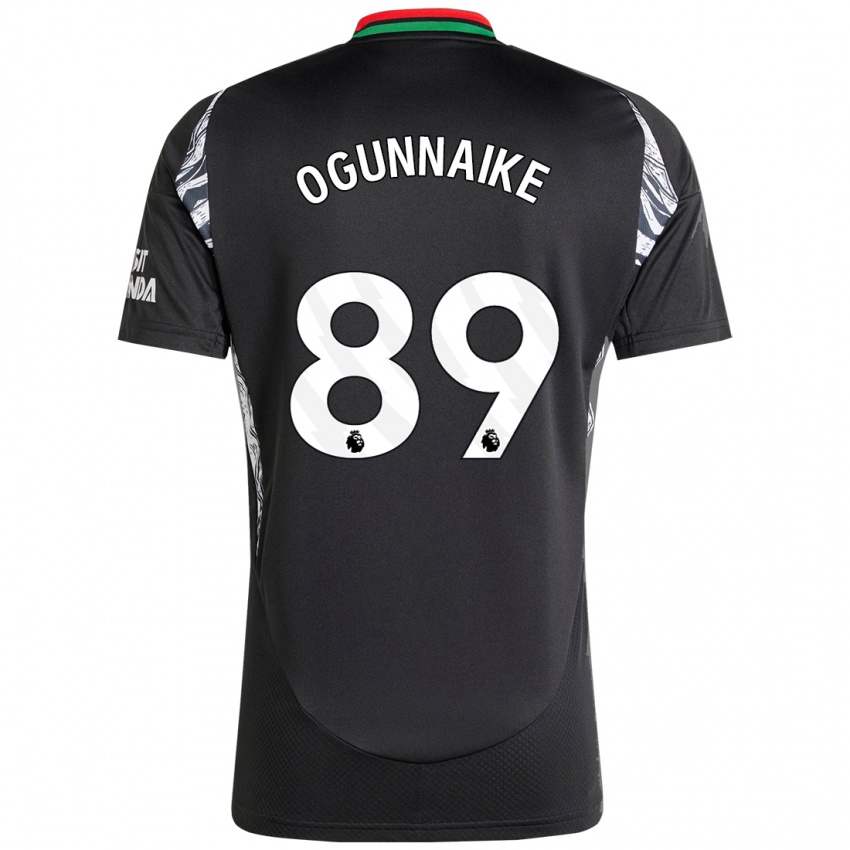 Bambino Maglia Josh Ogunnaike #89 Nero Kit Gara Away 2024/25 Maglietta