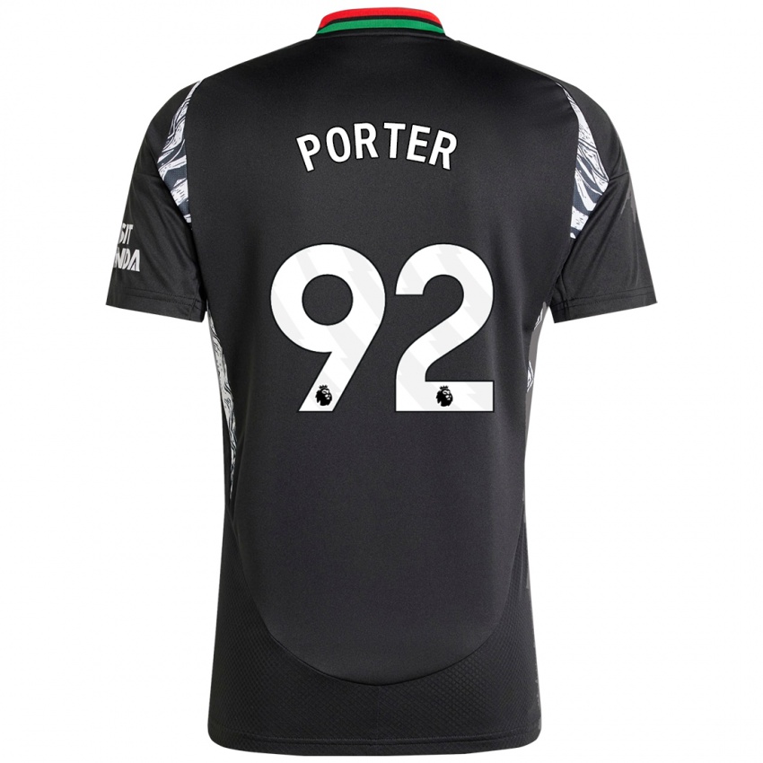 Bambino Maglia Jack Porter #92 Nero Kit Gara Away 2024/25 Maglietta