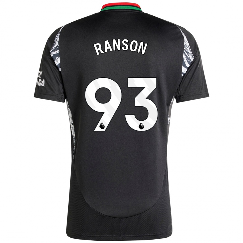 Bambino Maglia Khari Ranson #93 Nero Kit Gara Away 2024/25 Maglietta