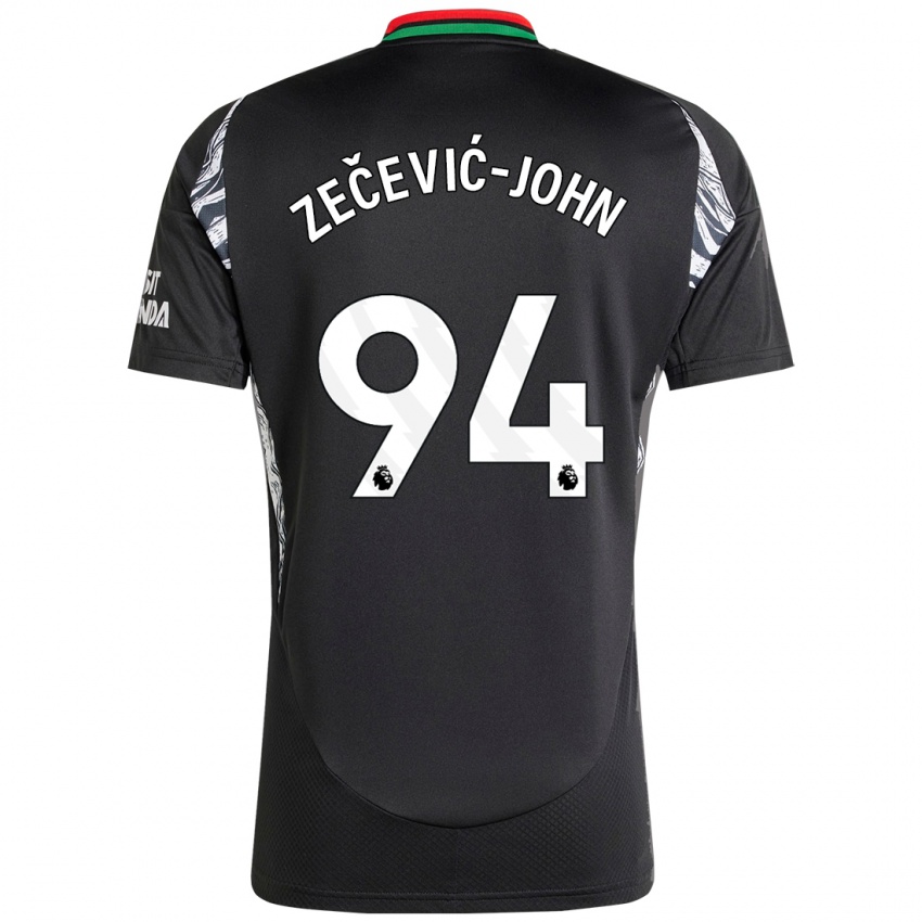 Bambino Maglia Louis Zečević-John #94 Nero Kit Gara Away 2024/25 Maglietta