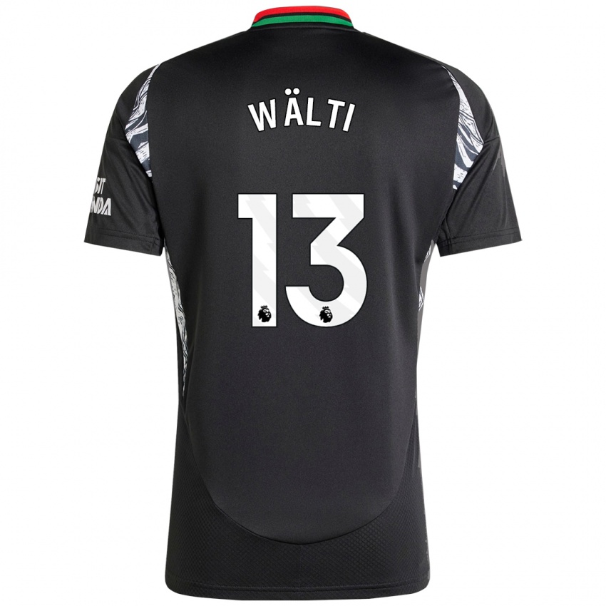 Bambino Maglia Lia Wälti #13 Nero Kit Gara Away 2024/25 Maglietta