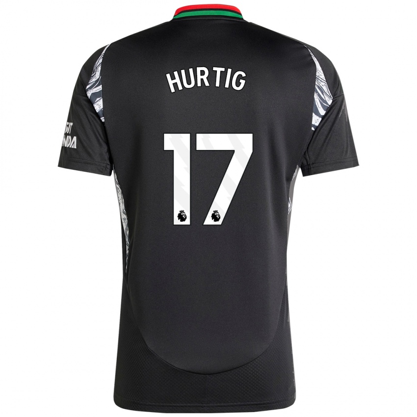 Bambino Maglia Lina Hurtig #17 Nero Kit Gara Away 2024/25 Maglietta