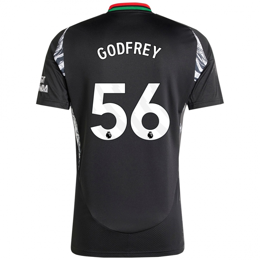 Bambino Maglia Freya Godfrey #56 Nero Kit Gara Away 2024/25 Maglietta