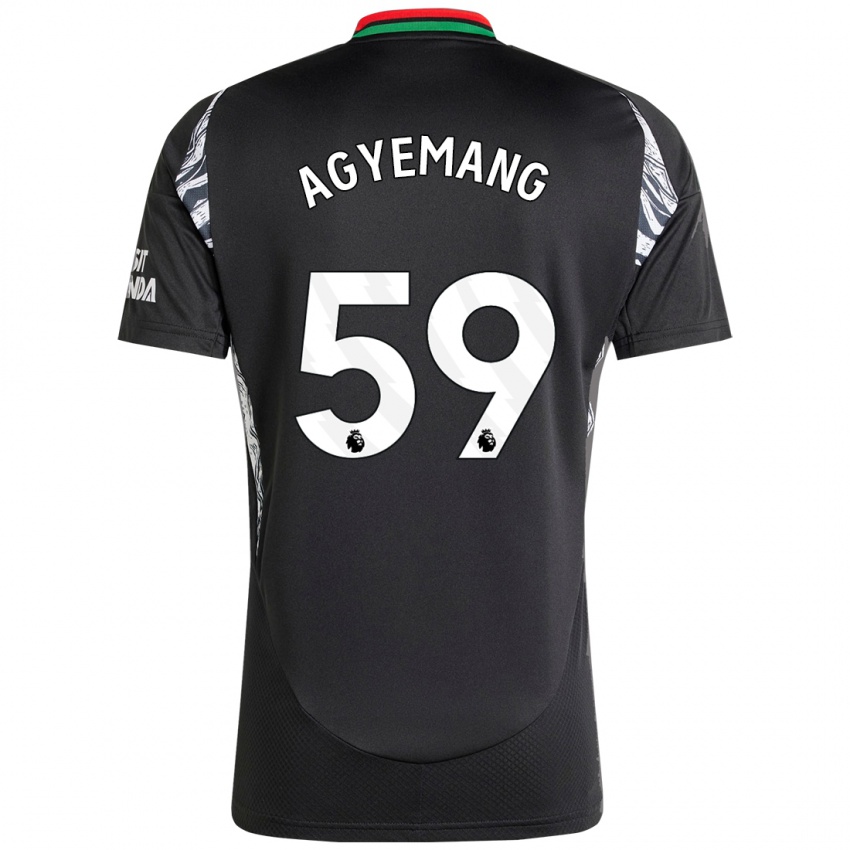 Bambino Maglia Michelle Agyemang #59 Nero Kit Gara Away 2024/25 Maglietta