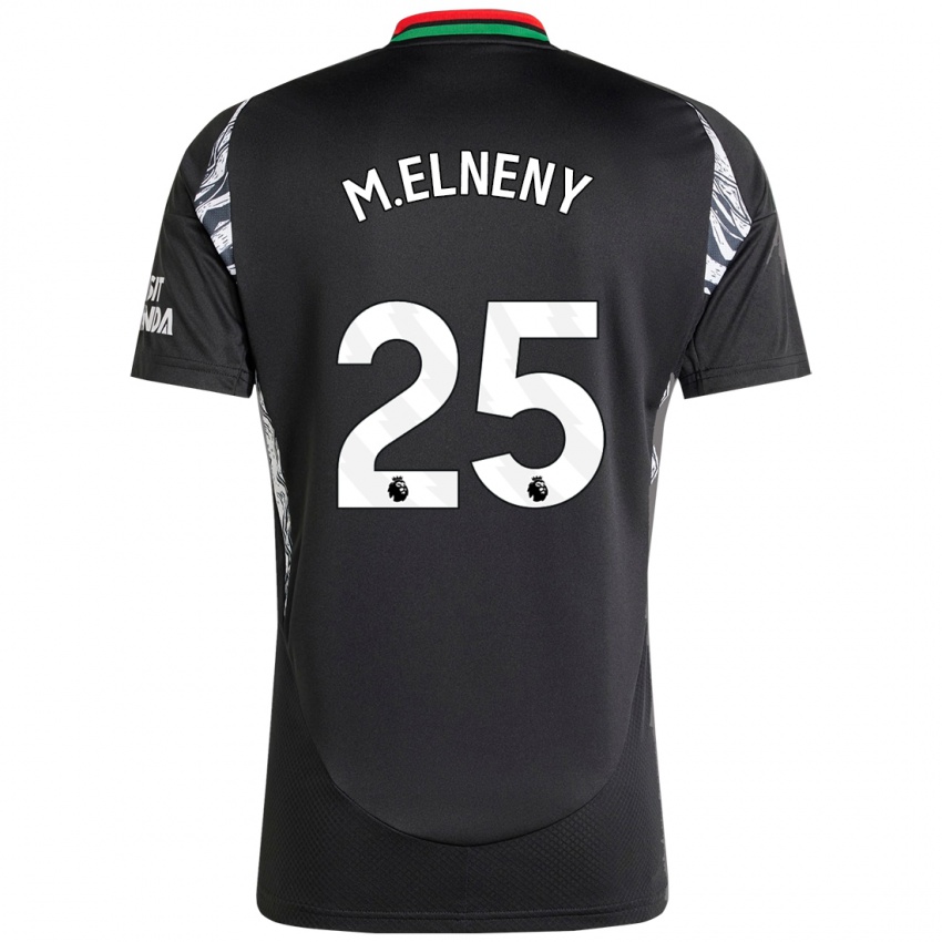 Bambino Maglia Mohamed Elneny #25 Nero Kit Gara Away 2024/25 Maglietta