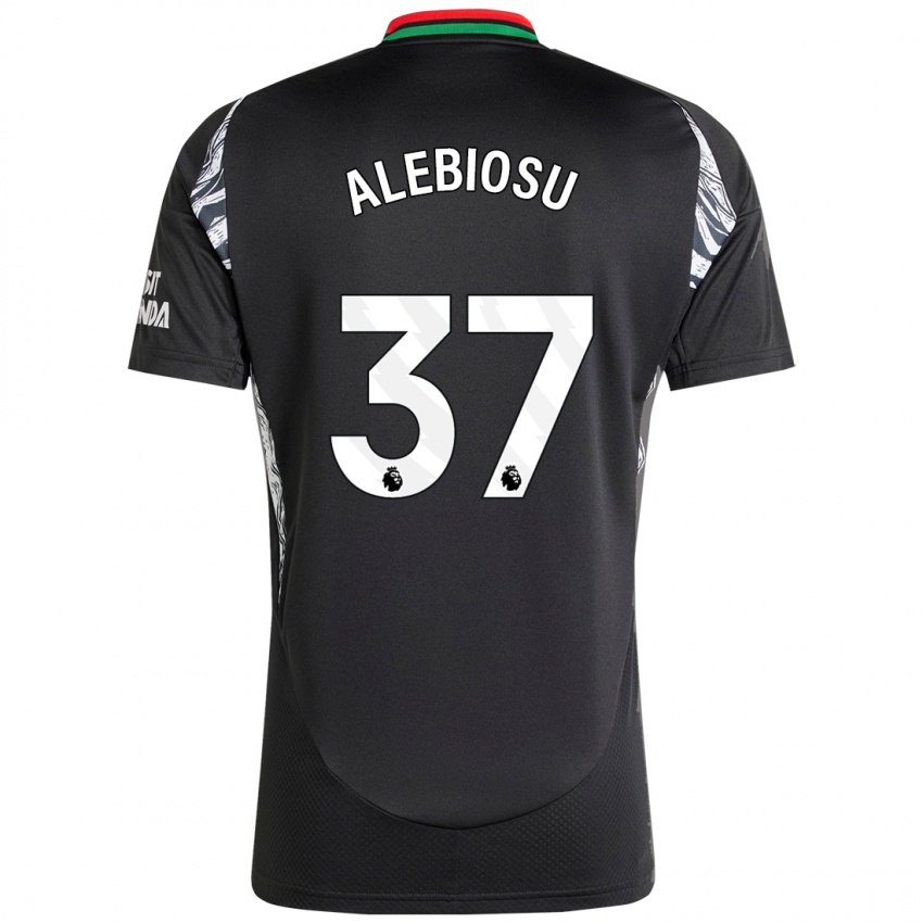 Bambino Maglia Ryan Alebiosu #37 Nero Kit Gara Away 2024/25 Maglietta