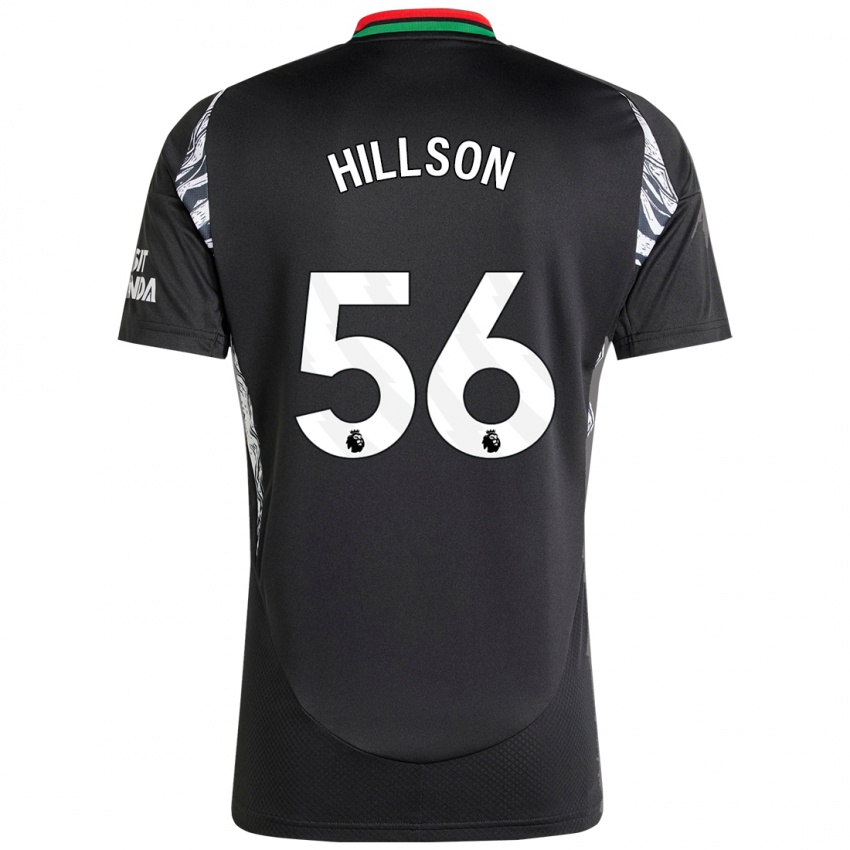 Bambino Maglia James Hillson #56 Nero Kit Gara Away 2024/25 Maglietta