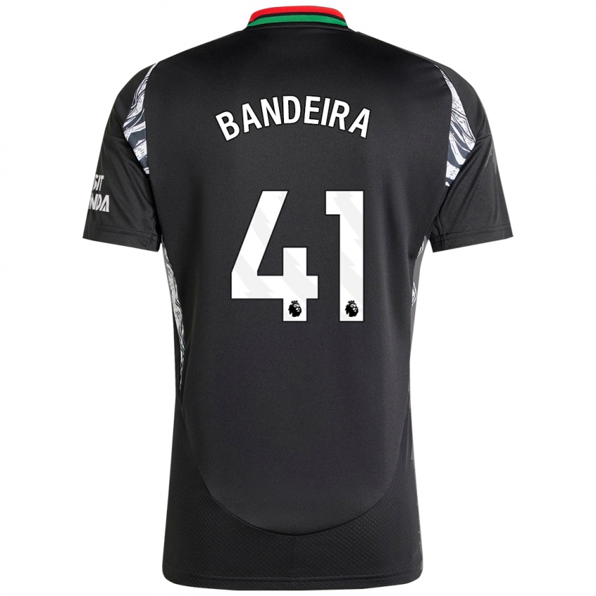 Bambino Maglia Mauro Bandeira #41 Nero Kit Gara Away 2024/25 Maglietta